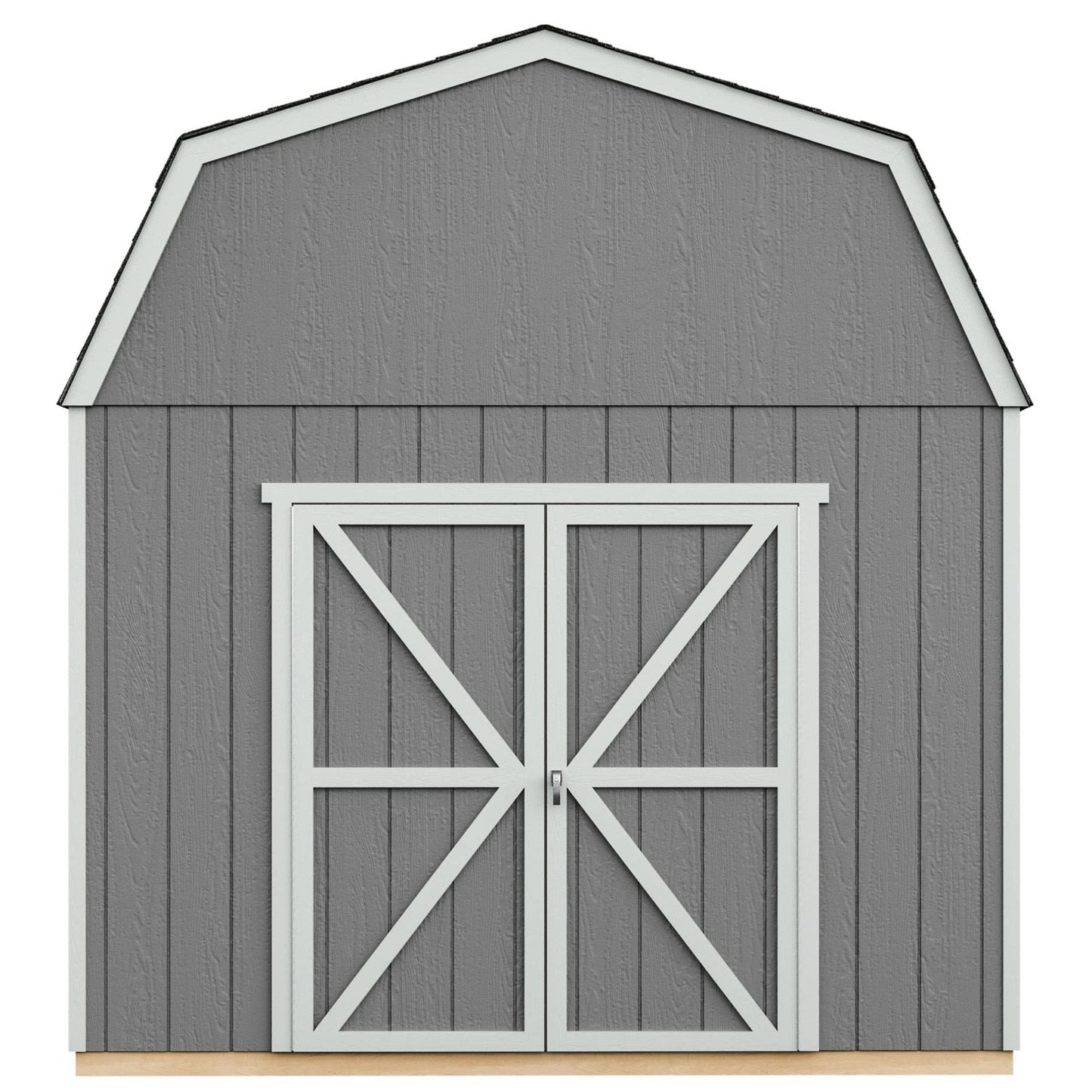 Handy Home Products Braymore 10×16 Do-It-Yourself Wooden Storage Shed Without Floor